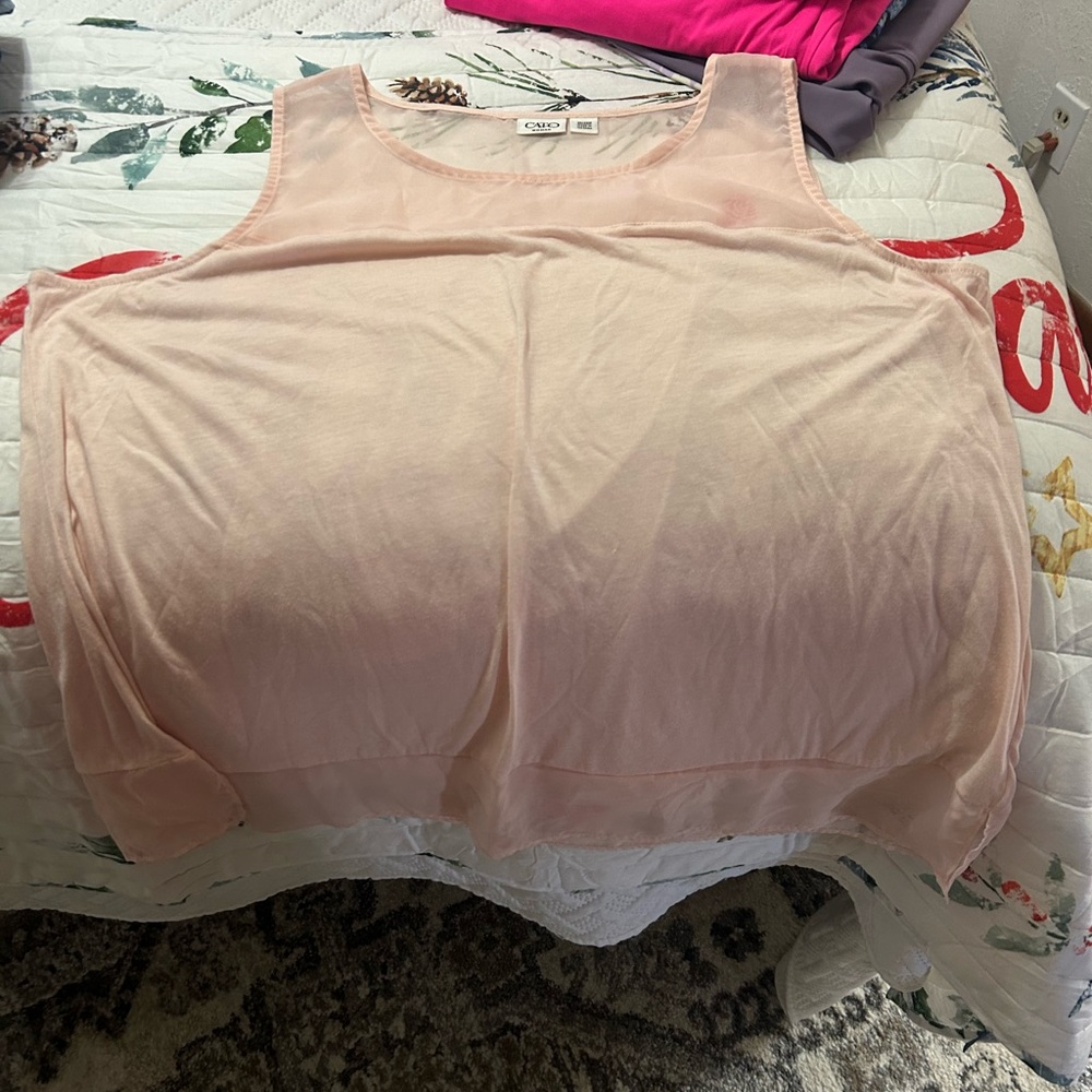 Cato Light Pink Tank Top